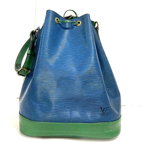 Louis Vuitton Handbags - Louis Vuitton Epi Noe - Royal Blue with Emerald Green - Luxury Handbag Giveaway